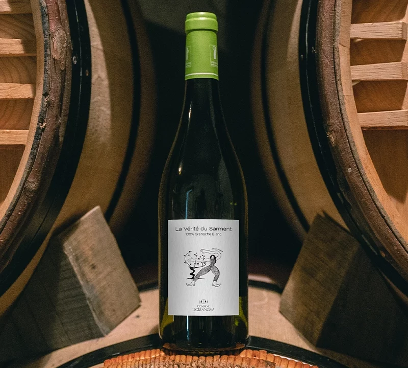 cuvée la vérité du sarment 100%Grenache blanc , vin blanc biologique du Roussillon